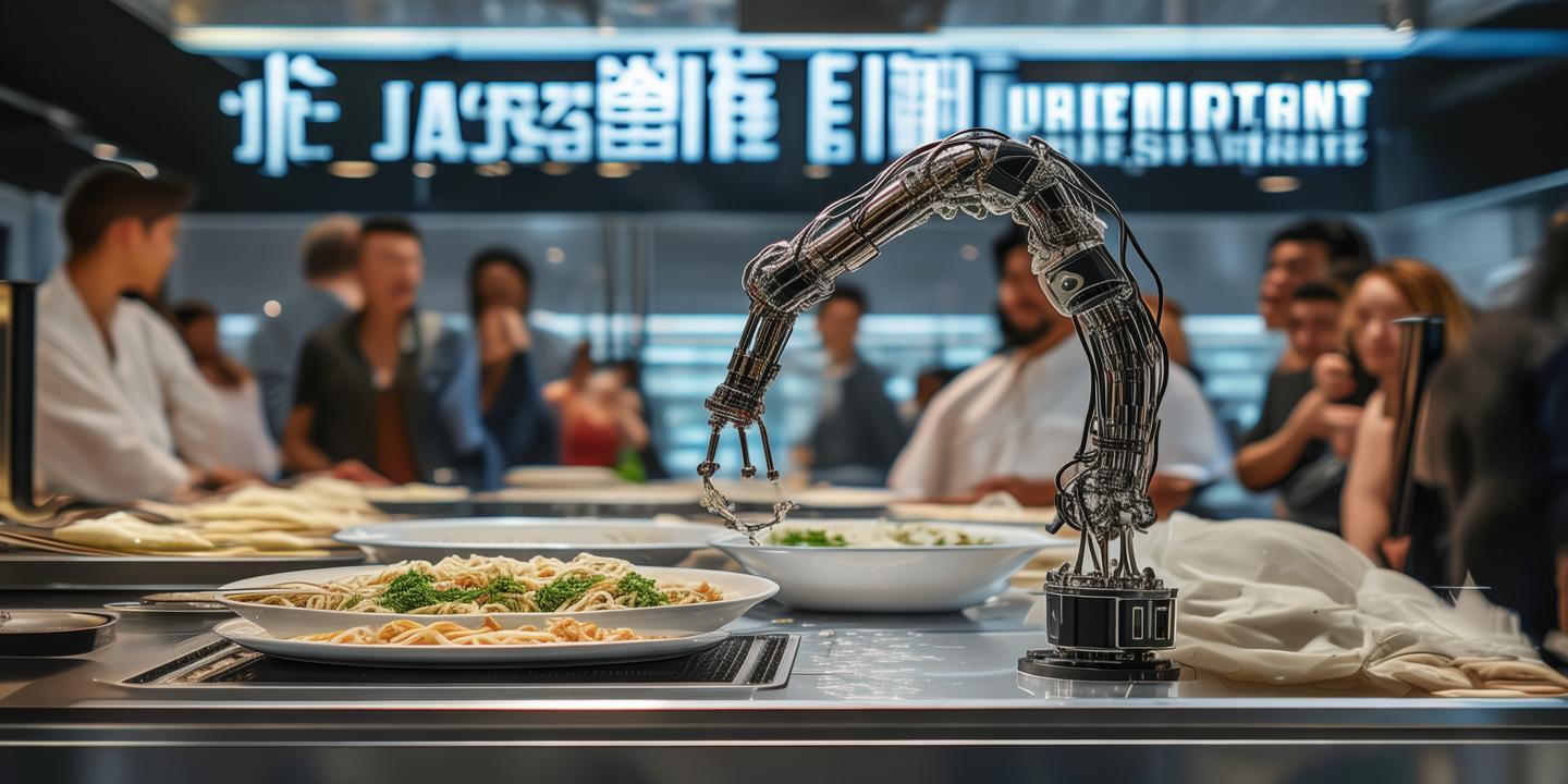 渣江米粉机械臂餐厅惊艳亮相,3分钟出餐效率提升5倍